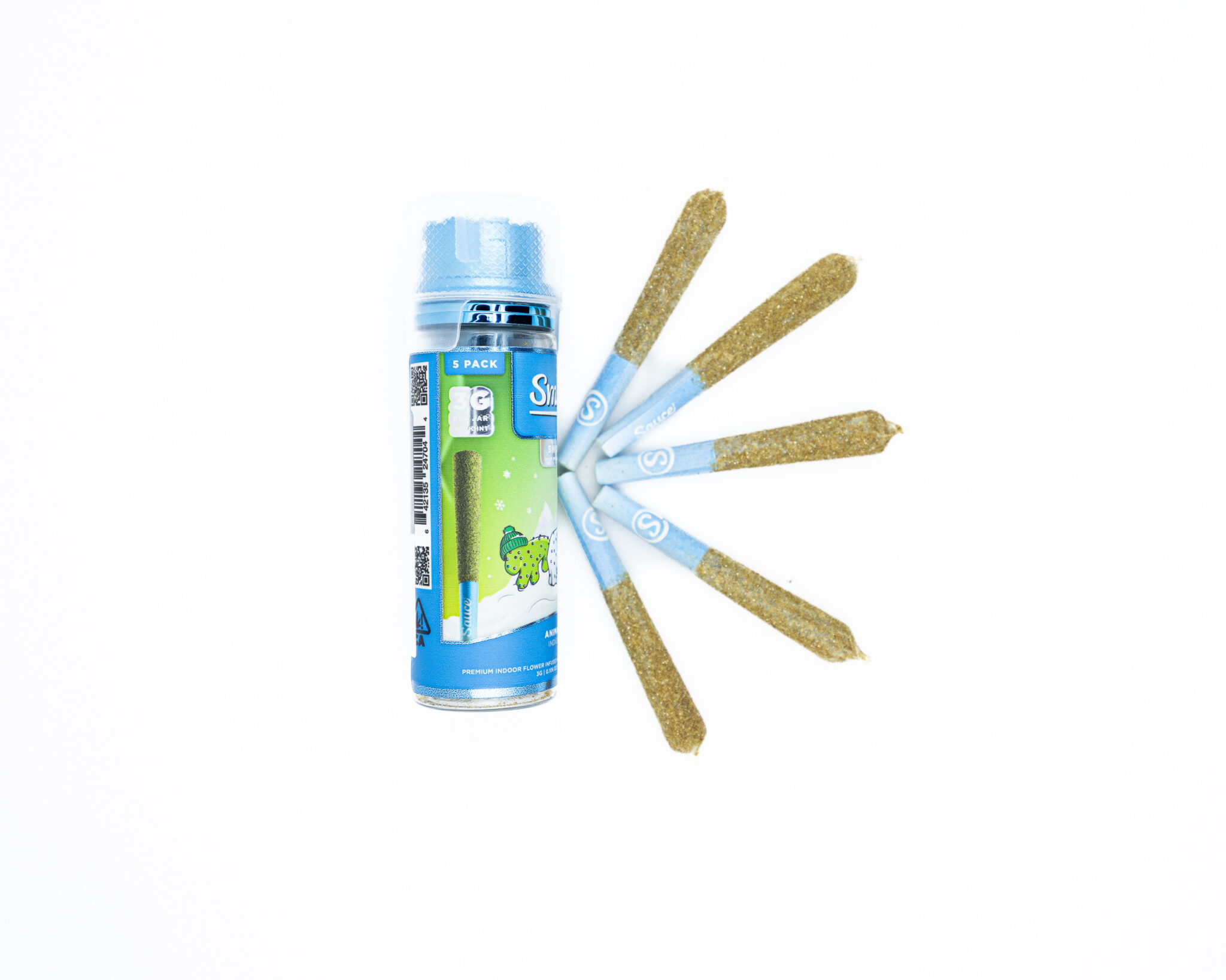 SAUCE-SMOKES-–-PREROLLS-–-INFUSED-–-SHORTIES-–-5-PER-PACK-ANIMAL-MINTZX-13