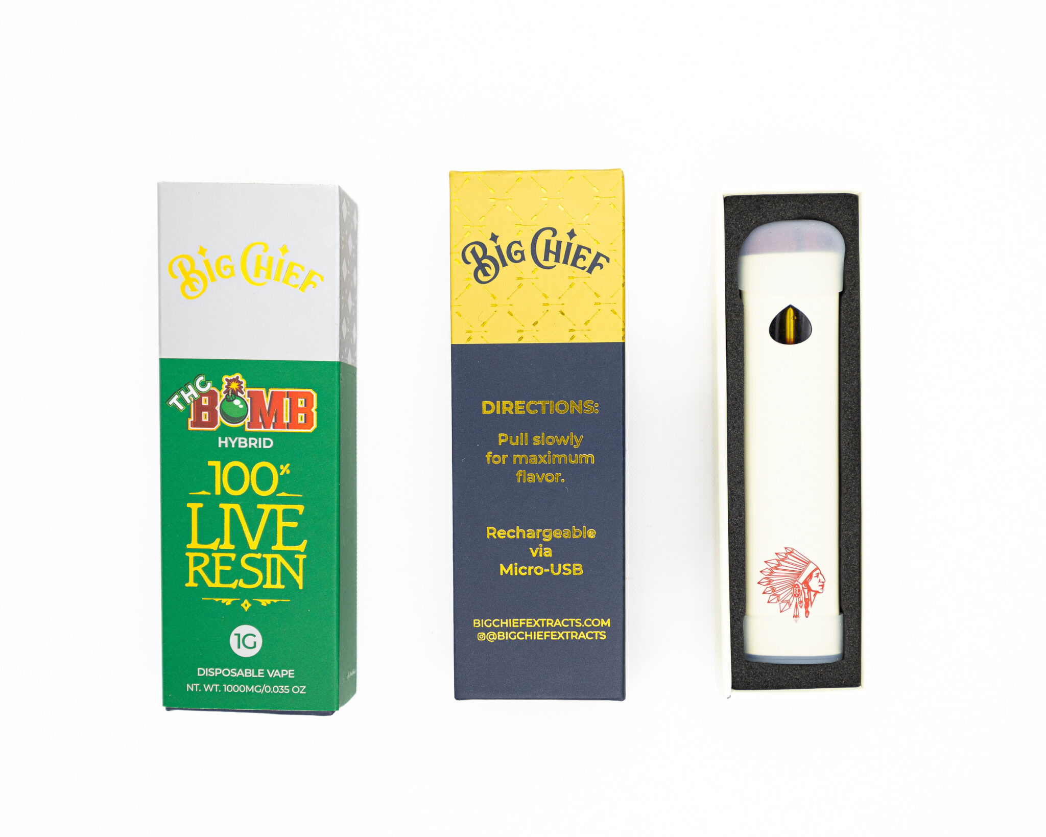 BIG CHIEF – DISPOSABLE RECHARGABLE VAPE CARTS – 100% LIVE RESIN – 1GM THE BOMBX-12 BIG-CHIEF-–-DISPOSABLE-RECHARGABLE-VAPE-CARTS-–-100-LIVE-RESIN-–-1GM-THE-BOMBX-12