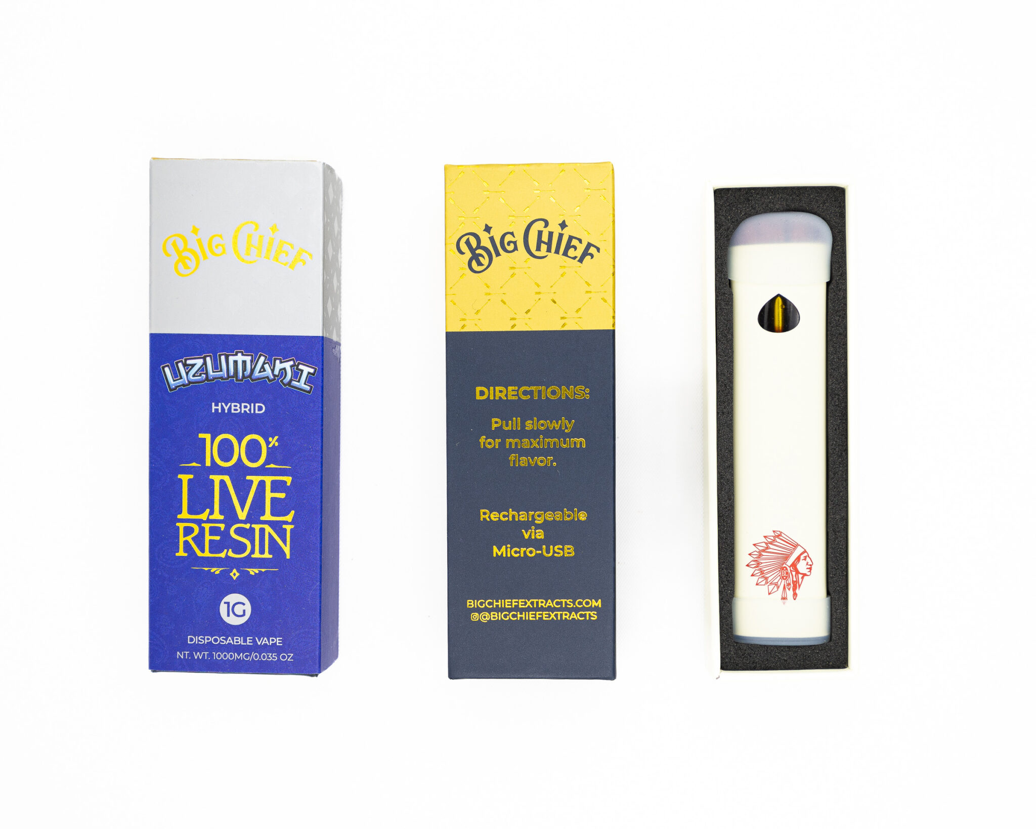 BIG CHIEF – DISPOSABLE RECHARGABLE VAPE CARTS – 100% LIVE RESIN – 1GM UZUMAKIX-14 BIG-CHIEF-–-DISPOSABLE-RECHARGABLE-VAPE-CARTS-–-100-LIVE-RESIN-–-1GM-UZUMAKIX-14