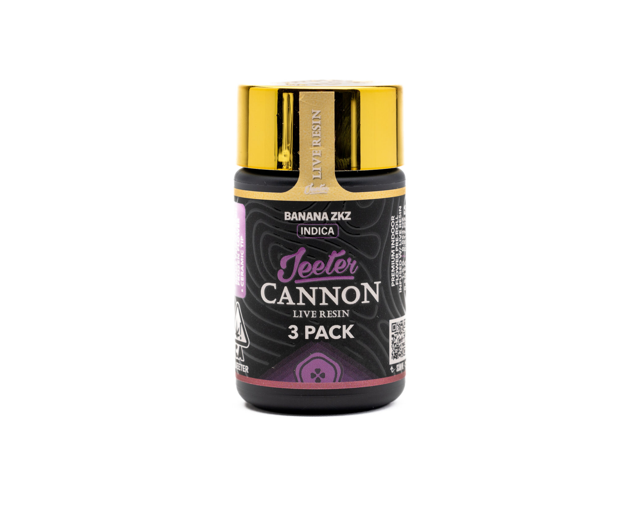 JEETER-CANNON-PREROLLS-INFUSED-PREROLLS-W LIVE-RESIN-1.5GM-3-PREROLLS-BANANA-ZKZ-INDICA3G2A6337