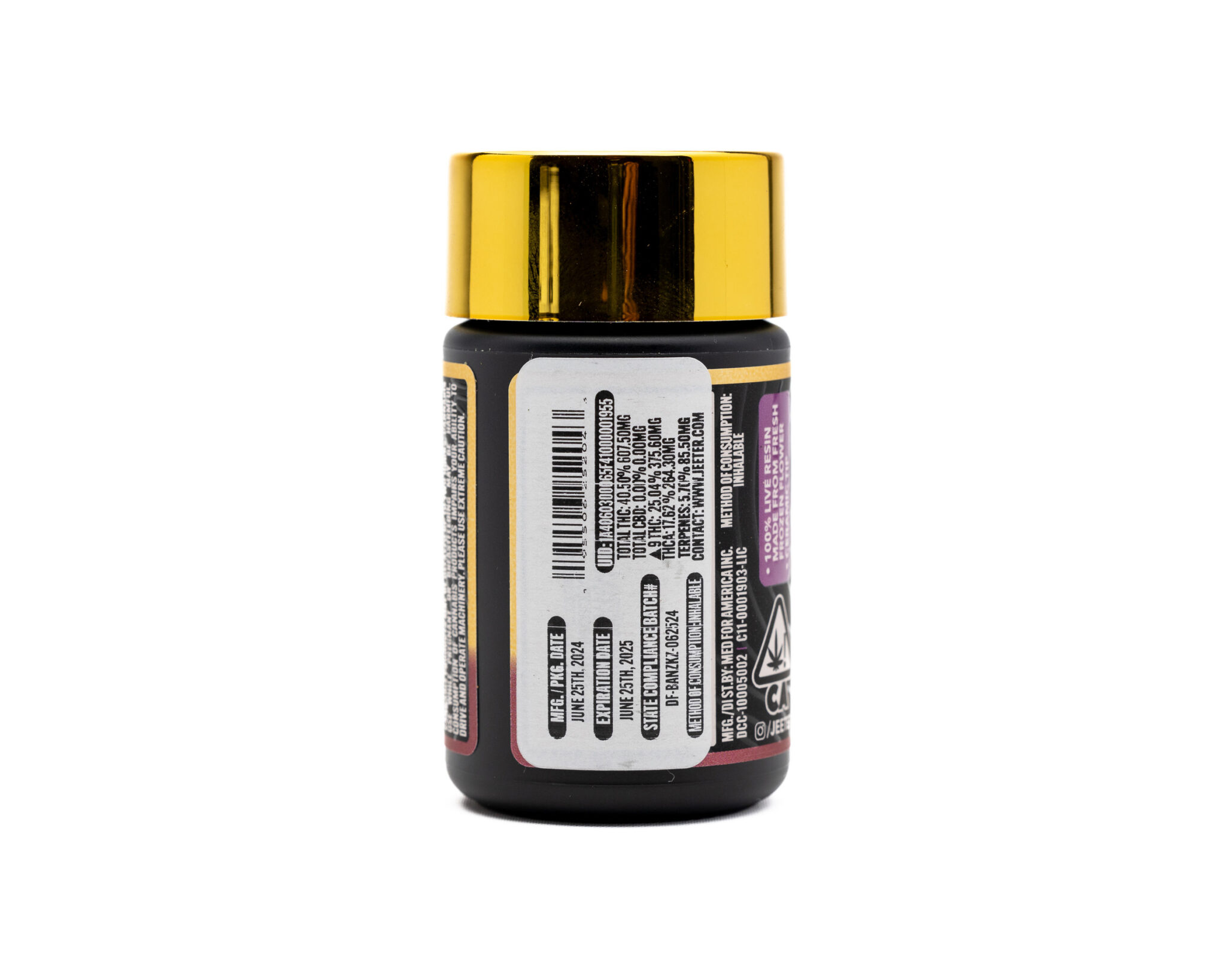 JEETER-CANNON-PREROLLS-INFUSED-PREROLLS-W LIVE-RESIN-1.5GM-3-PREROLLS-BANANA-ZKZ-INDICA3G2A6338