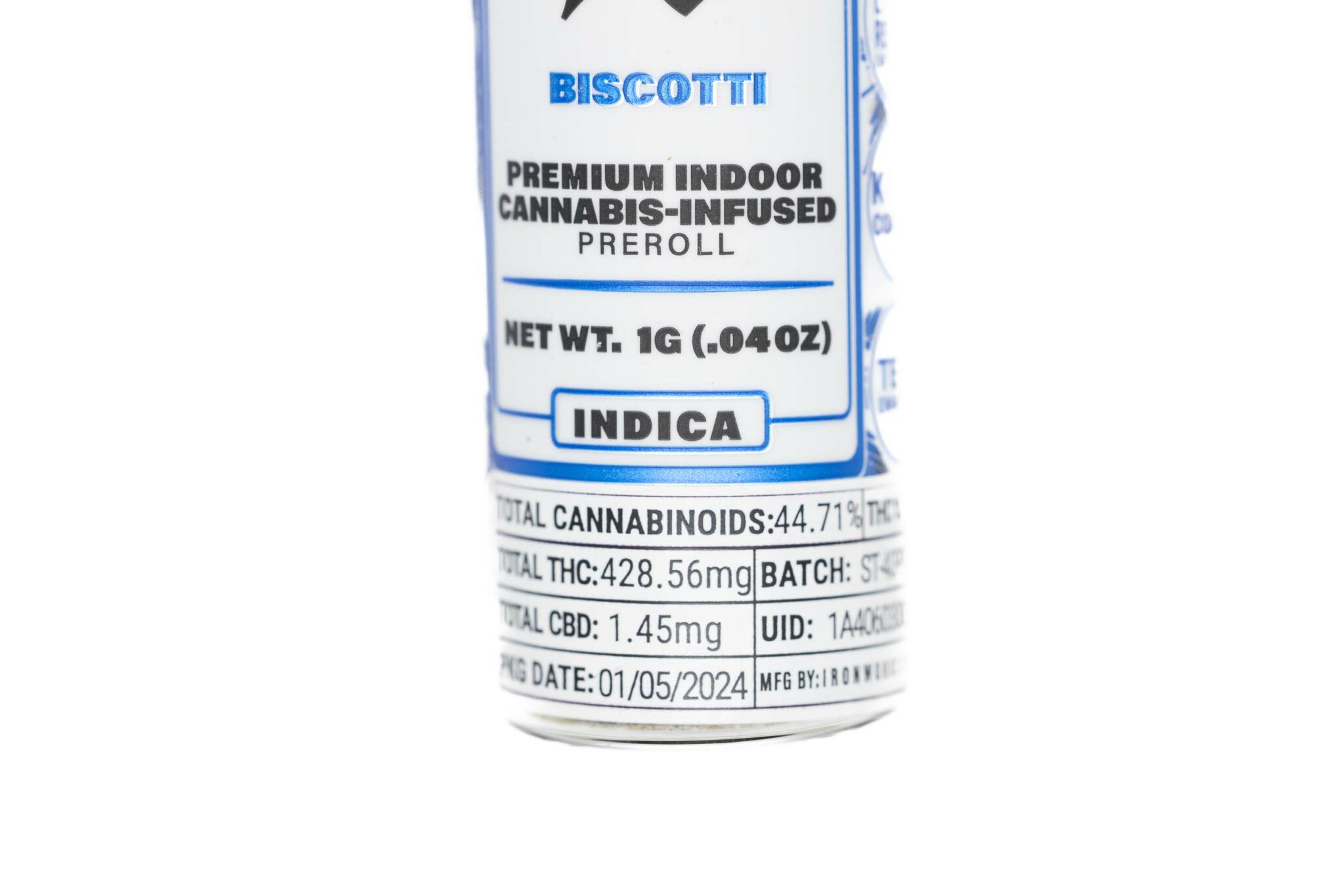 STIIIZY-40s-INFUSED-SINGLE-PRE-ROLLS-W-LIVE-RESIN-KIEF-BISCOTTI-INDICA-1GM-4