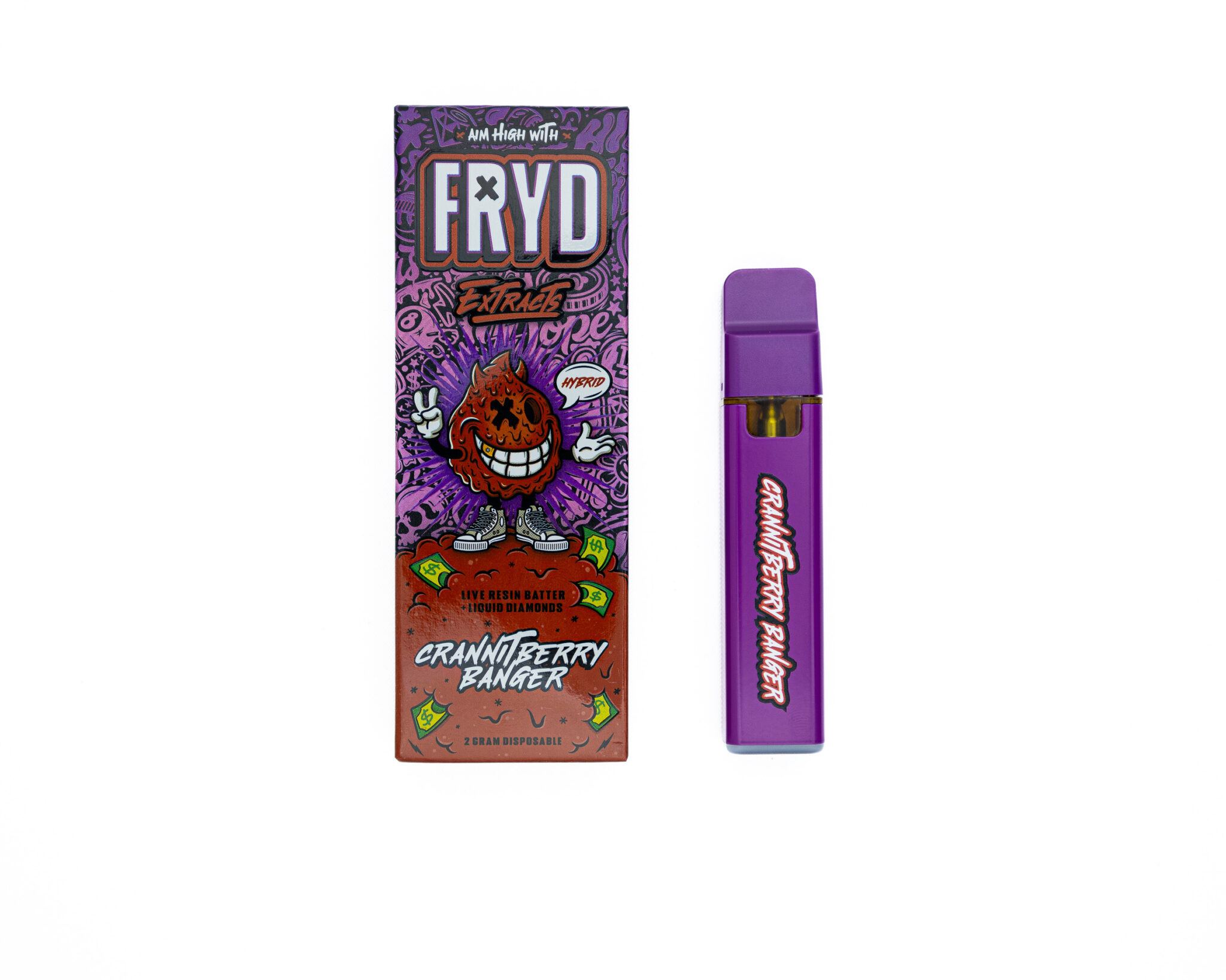 FRYD-EXTRACTS-DISPOSABLE-RECHARGEABLE-VAPE-CARTS-LIQUID-DIAMOND LIVE-RESIN-BATTER-2G-CRANNITBERRY-BANGERX-24