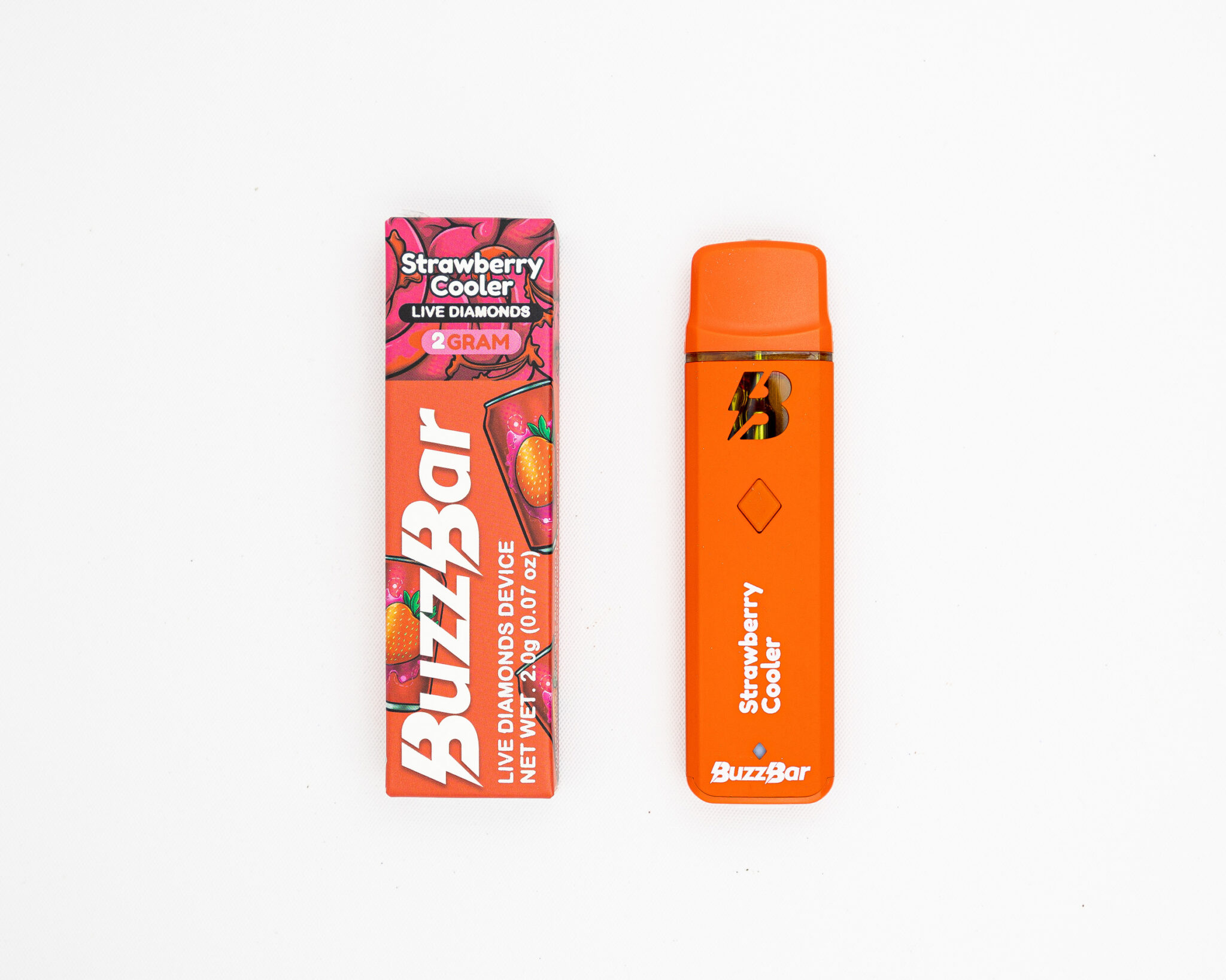 BUZZ-BAR-–-DISPOSABLE-RECHARGEABLE-VAPE-CART-–-INFUSED-W -LIVE-DIAMONDS-–-2G-STRAWBERRY-COOLERX-1-1