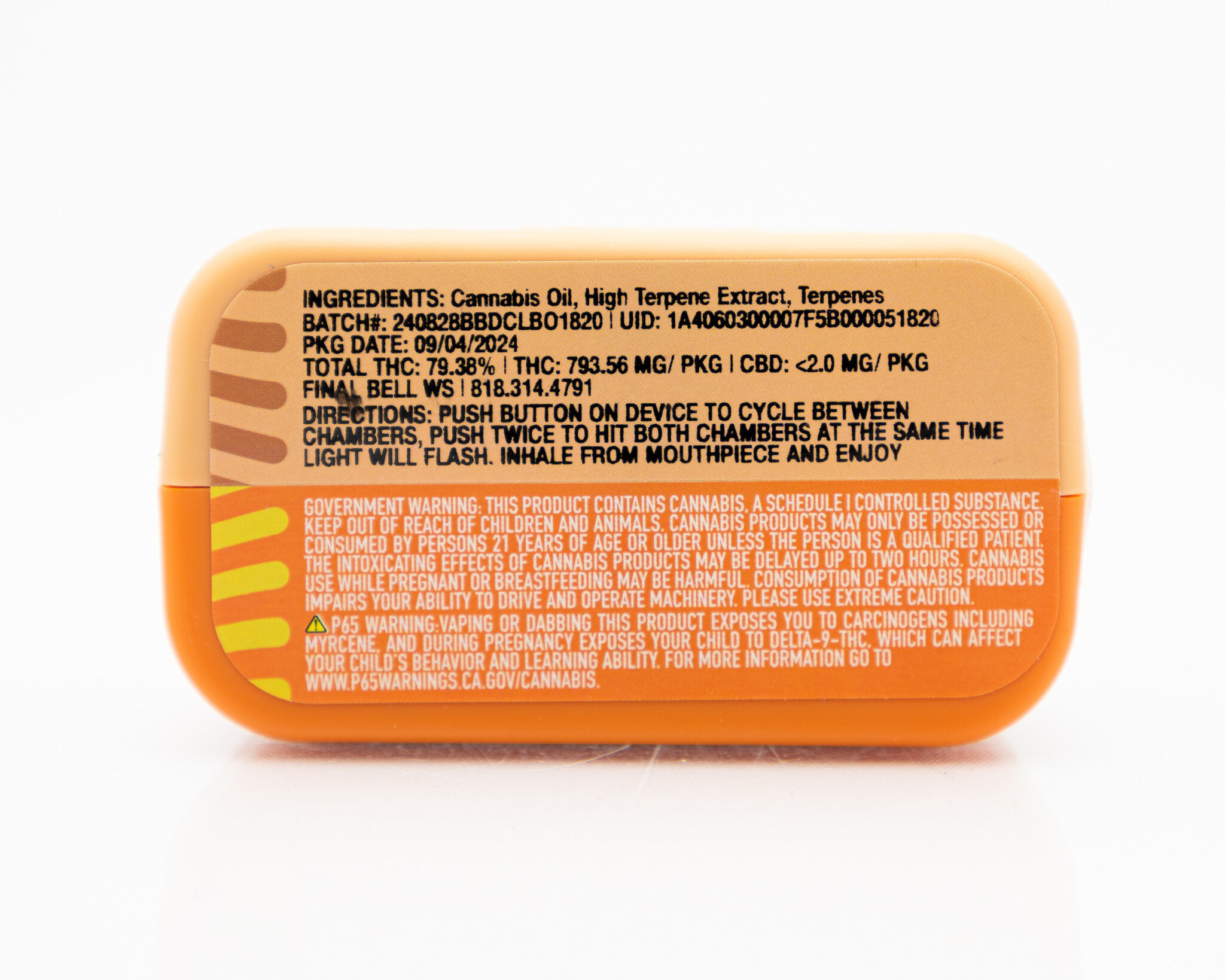 BODEGA BOY Z DUAL CHAMBERED DISP. VAPE 1G FUNK_PEACH SHERBERTX-8 BODEGA-BOY-Z-DUAL-CHAMBERED-DISP.-VAPE-1G-FUNK PEACH-SHERBERTX-8