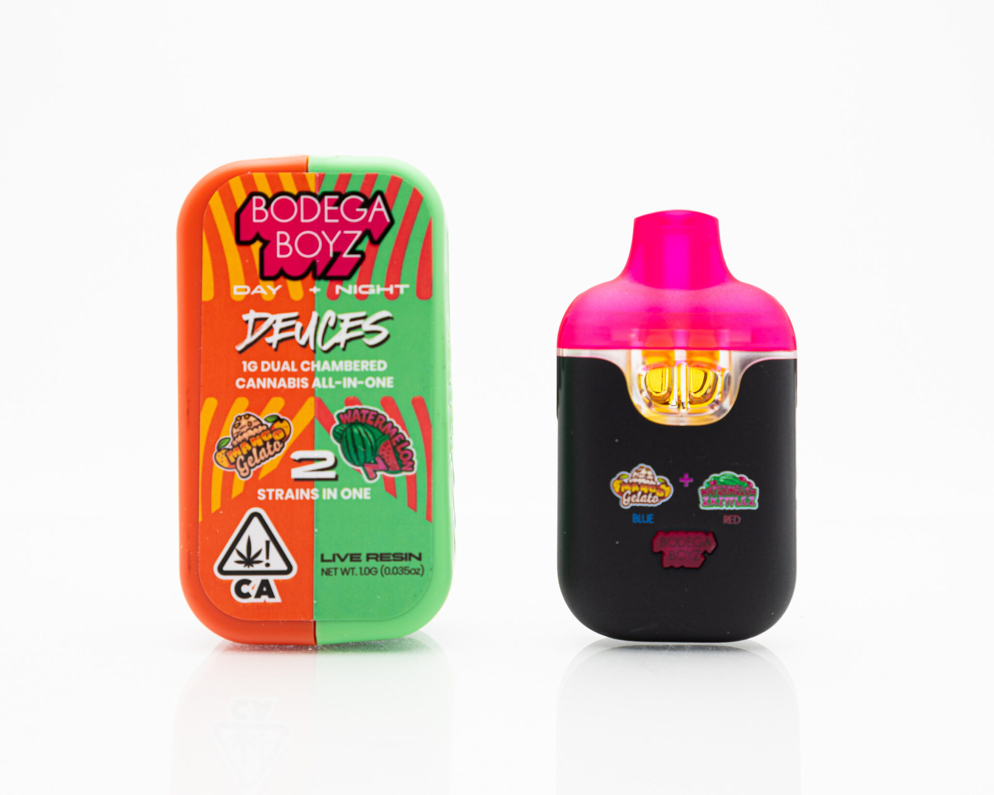 BODEGA BOY Z DUAL CHAMBERED DISP. VAPE 1G MANGO GELATO_WATERMELON ZX-15 BODEGA-BOY-Z-DUAL-CHAMBERED-DISP.-VAPE-1G-MANGO-GELATO WATERMELON-ZX-15