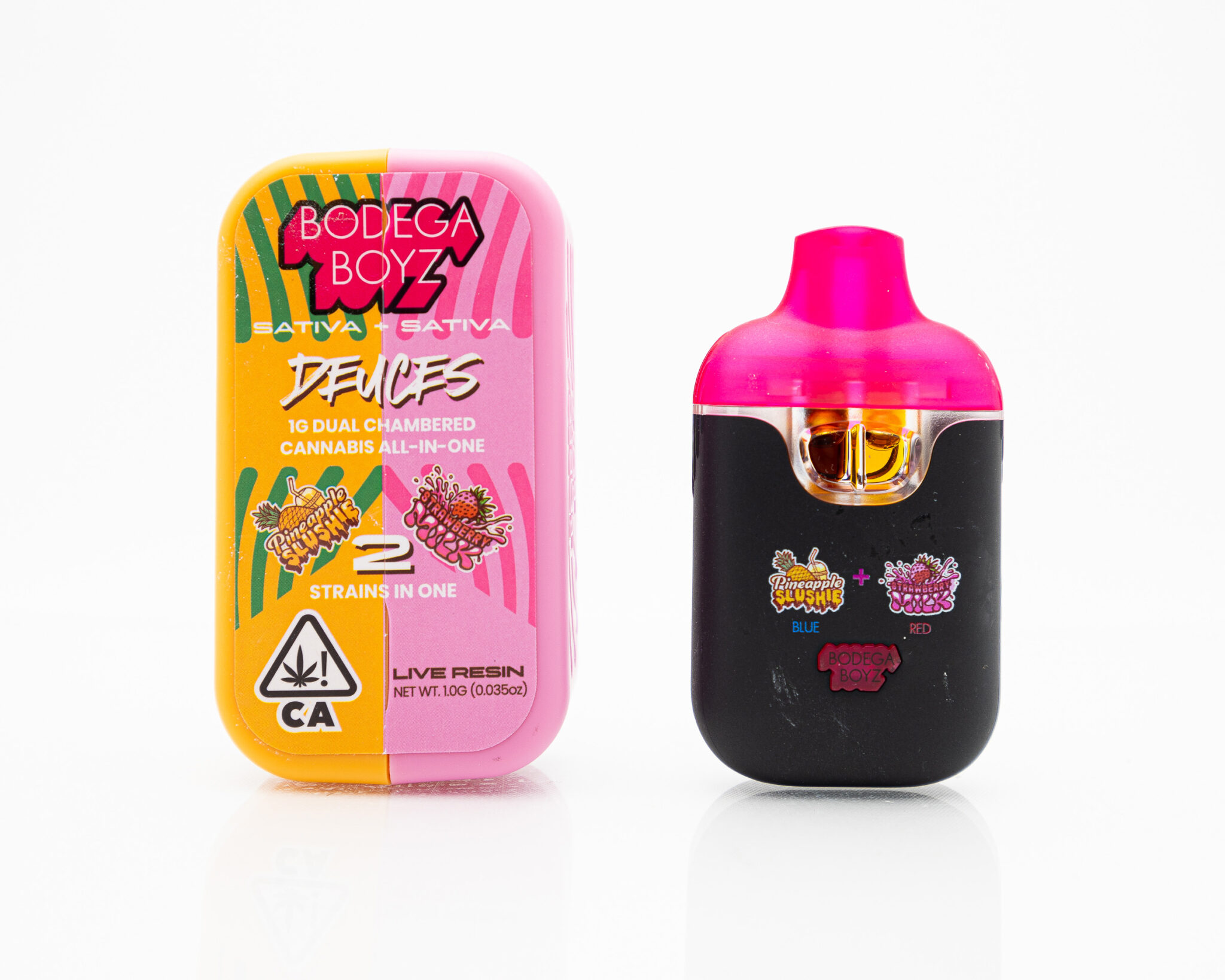 BODEGA BOY Z DUAL CHAMBERED DISP. VAPE 1G PINEAPPLE SLUSHI_STRAWBERRY MILKX-1 BODEGA-BOY-Z-DUAL-CHAMBERED-DISP.-VAPE-1G-PINEAPPLE-SLUSHI STRAWBERRY-MILKX-1