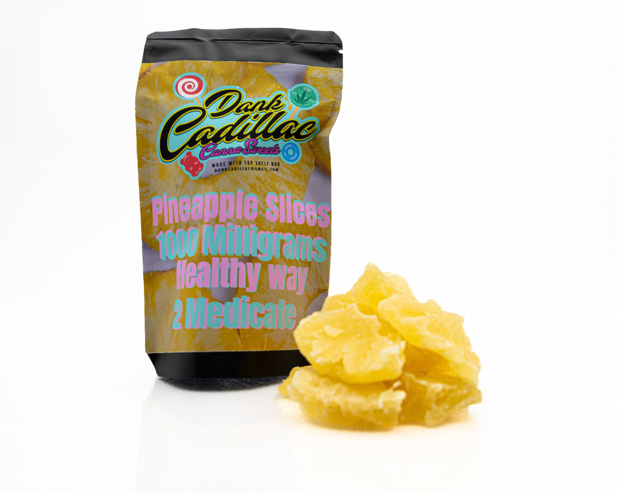 DANK-CADILLAC-–-CANNA-SWEETS-–-DRIED-INFUSED-FRUIT-–-1000MG-PINEAPLLE-SLICESX-9
