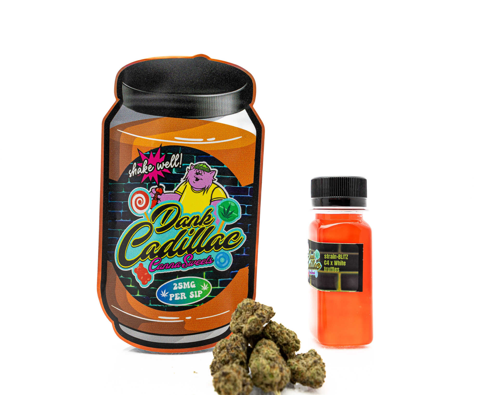 DANK-CADILLAC-–-CANNA-SWEEETS-–-BEVERAGE-FLOWER-–-25MG-SIP-3.5G-BLITZ-C4-X-WHITE-TRUFFLESX-15