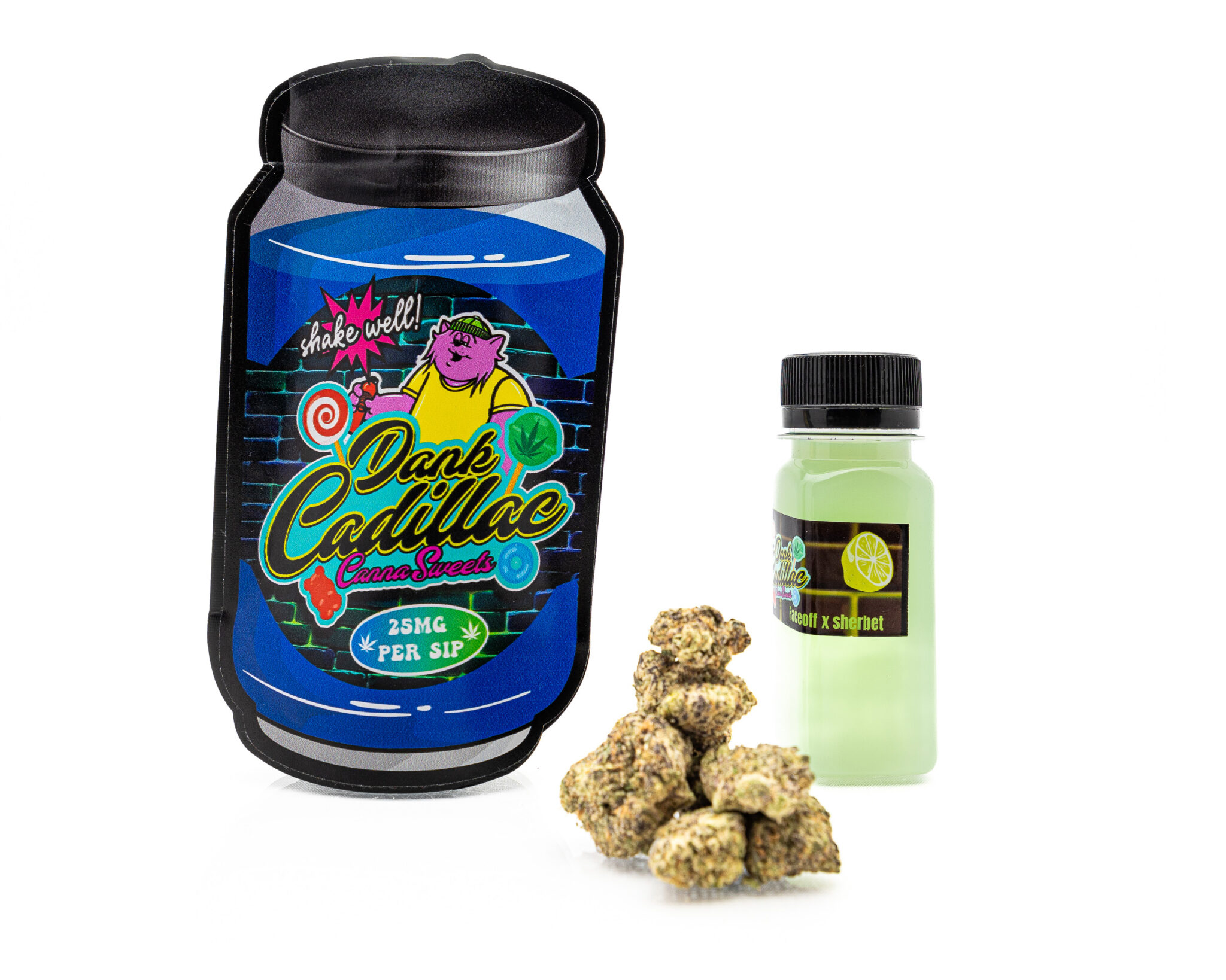 DANK-CADILLAC-–-CANNA-SWEEETS-–-BEVERAGE-FLOWER-–-25MG-SIP-3.5G-FACEOFF-X-SHERBETX-26
