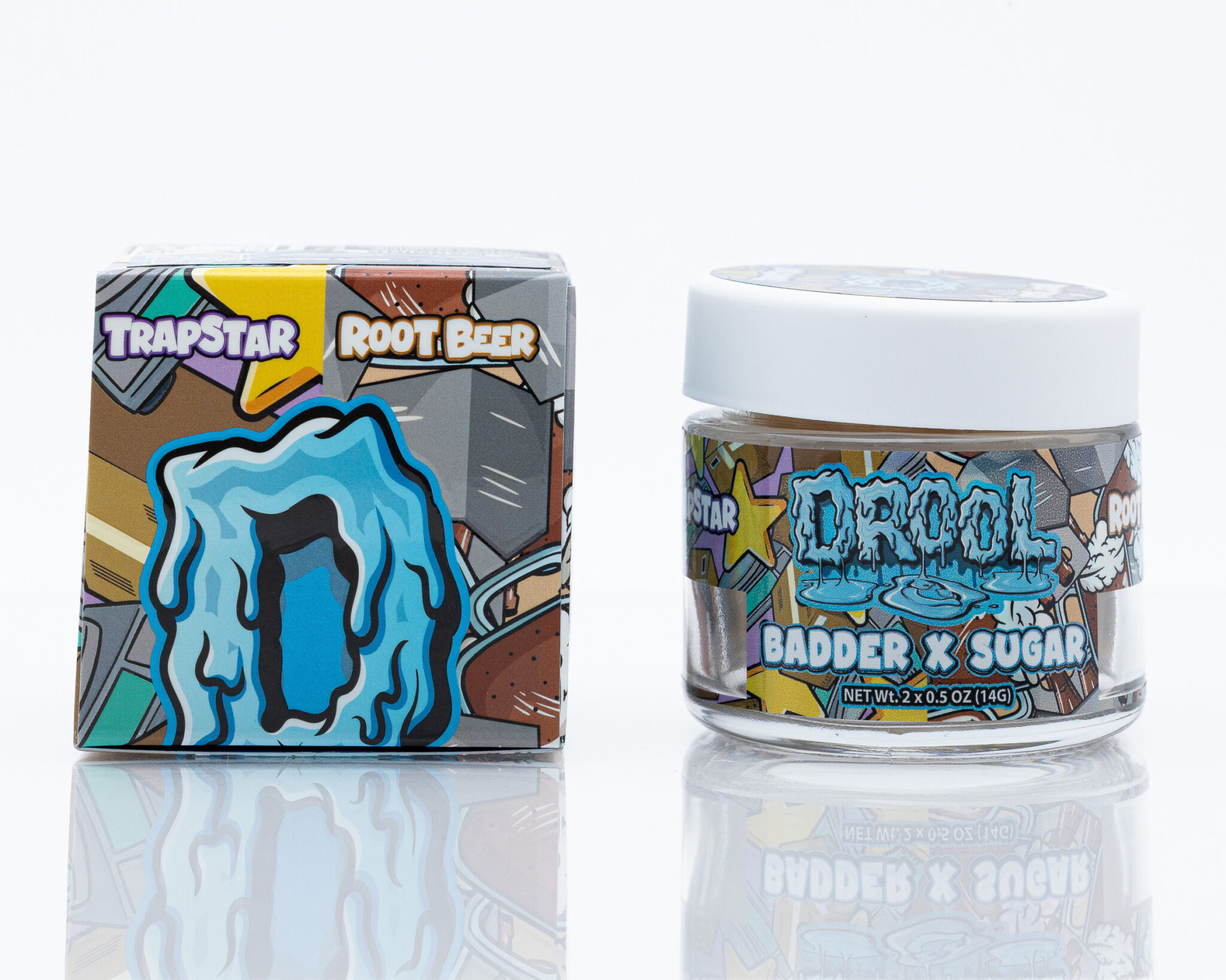 DROOL-BY-SNOOZE-–-BADDER-X-SUGAR-–-1-OZ-0.5-OZ-BADDER-–-0.5-OZ-SUGAR-TRAPSTAR- -ROOT-BEERX-8